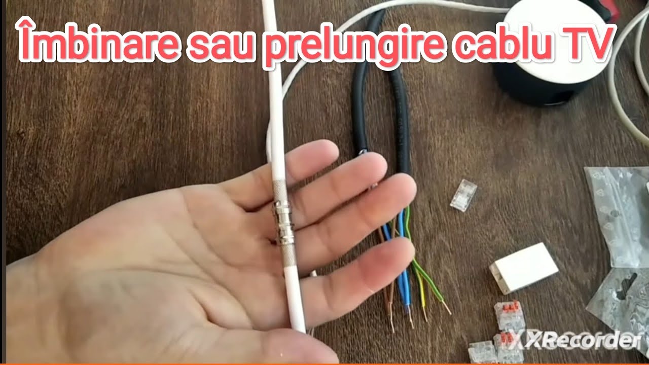 Îmbinare sau prelungire cablu TV!