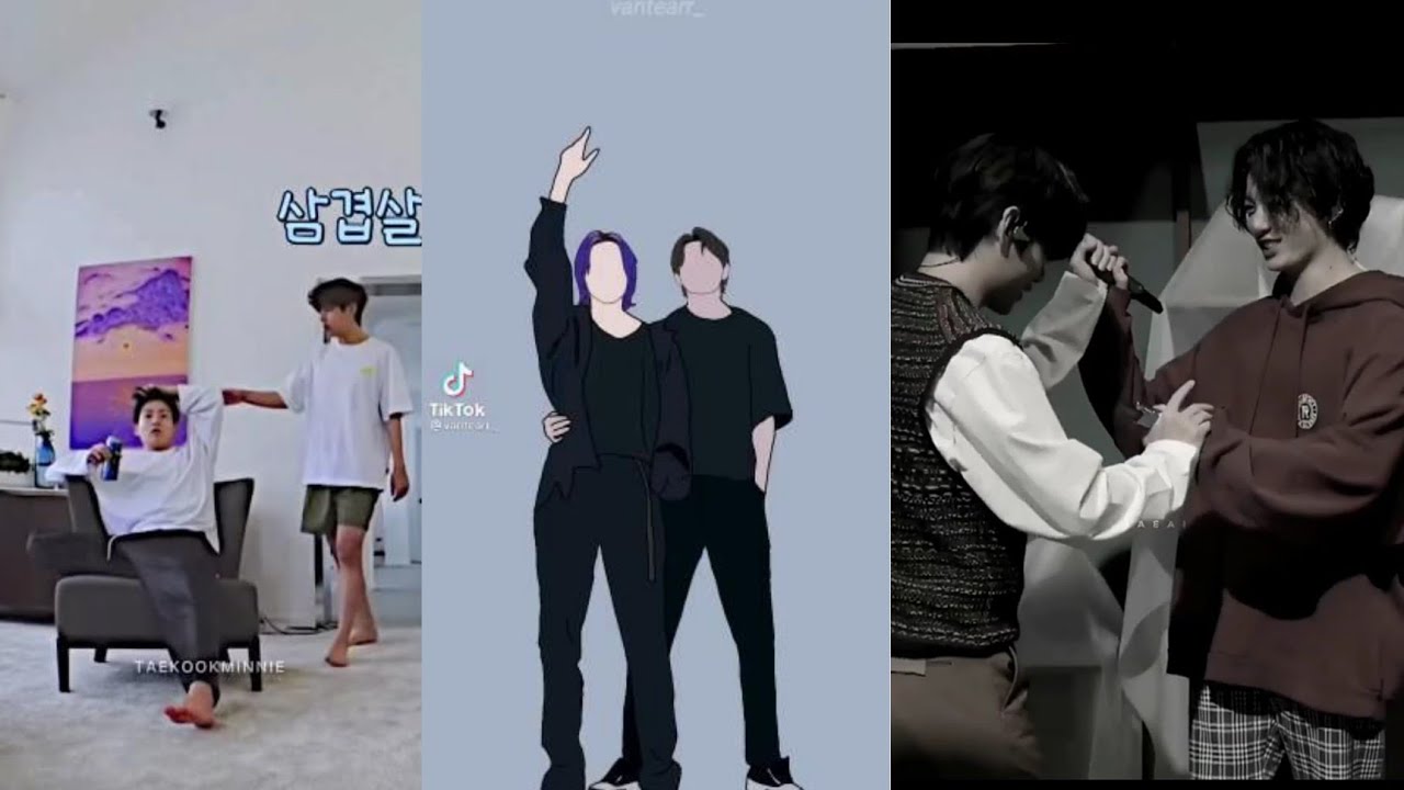 Taekook tiktok dance animation | Taekook TikTok compilation |