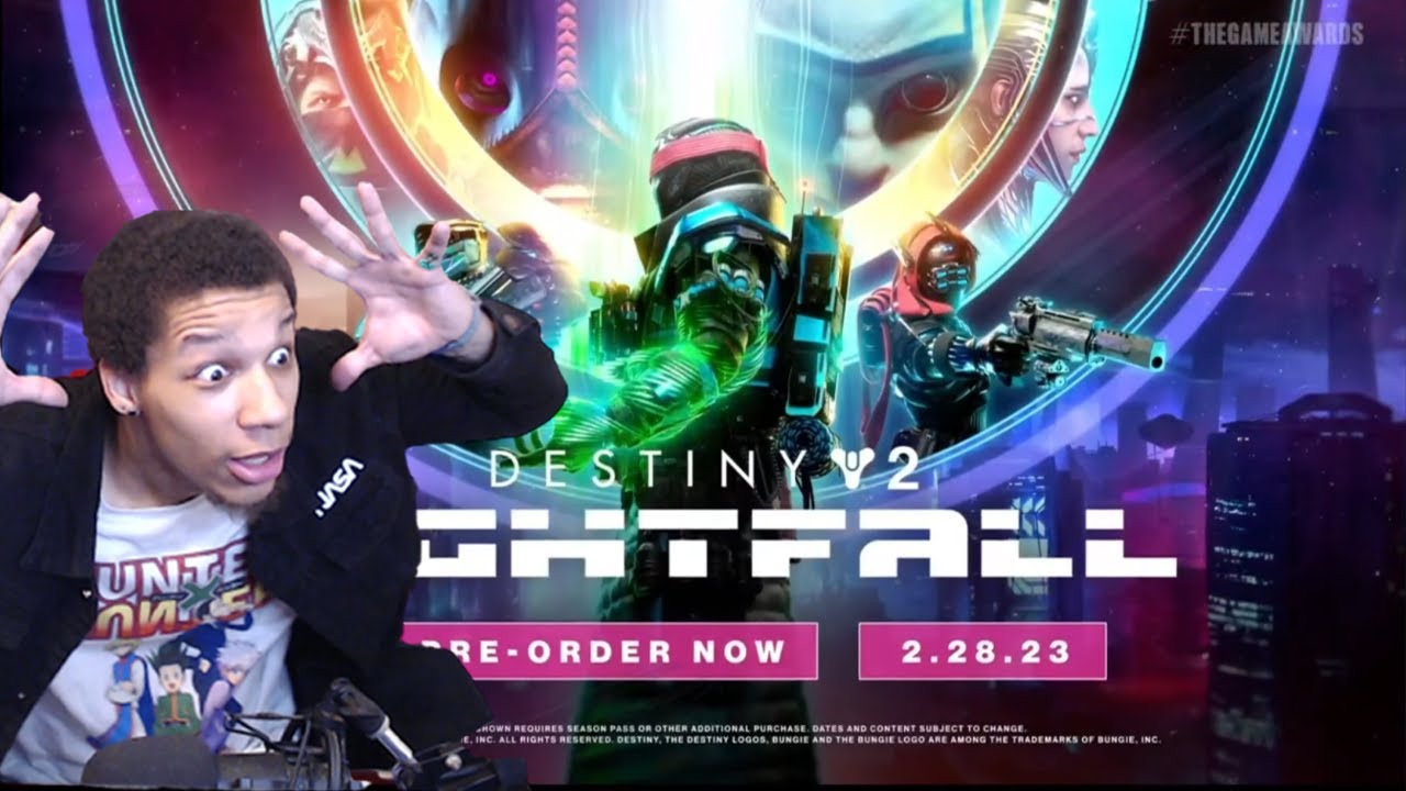 DESTINY 2 LIGHTFALL GAMEPLAY REVEAL GROUP REACTION GAME AWARDS 2022
