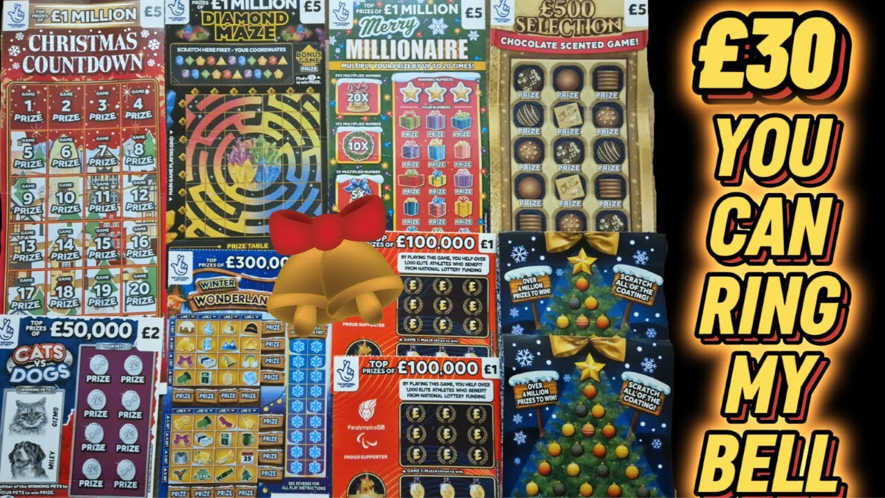 SCRATCH CARDS WITH A BELL  £30 WORTH OF SCRATCHCARDS TODAY GREAT MIX OF CARDS #scratch #crazy