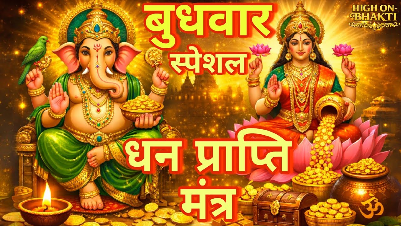 बुधवार स्पेशल धन प्राप्ति मंत्र | गणेश-लक्ष्मी कृपा से अचानक धन लाभ 💸