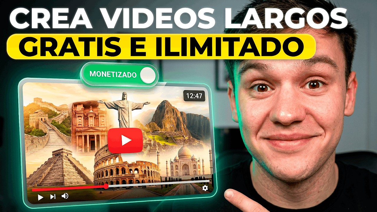 C&oacute;mo Crear Videos Largos MONETIZABLES con IA GRATIS e Ilimitado (Actualizado)