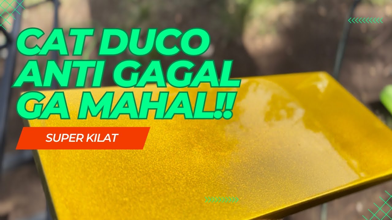 CAT DUCO MURAH ANTI GAGAL, Cara cat duco triplek/multiplek tapa dempul dan poles hasilnya mengkilap