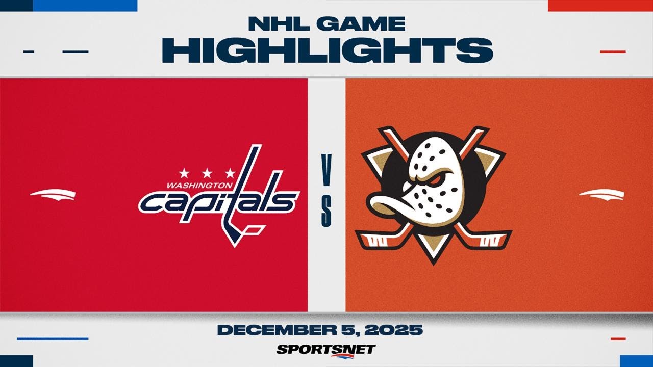 NHL Highlights | Capitals vs. Ducks - December 5, 2025