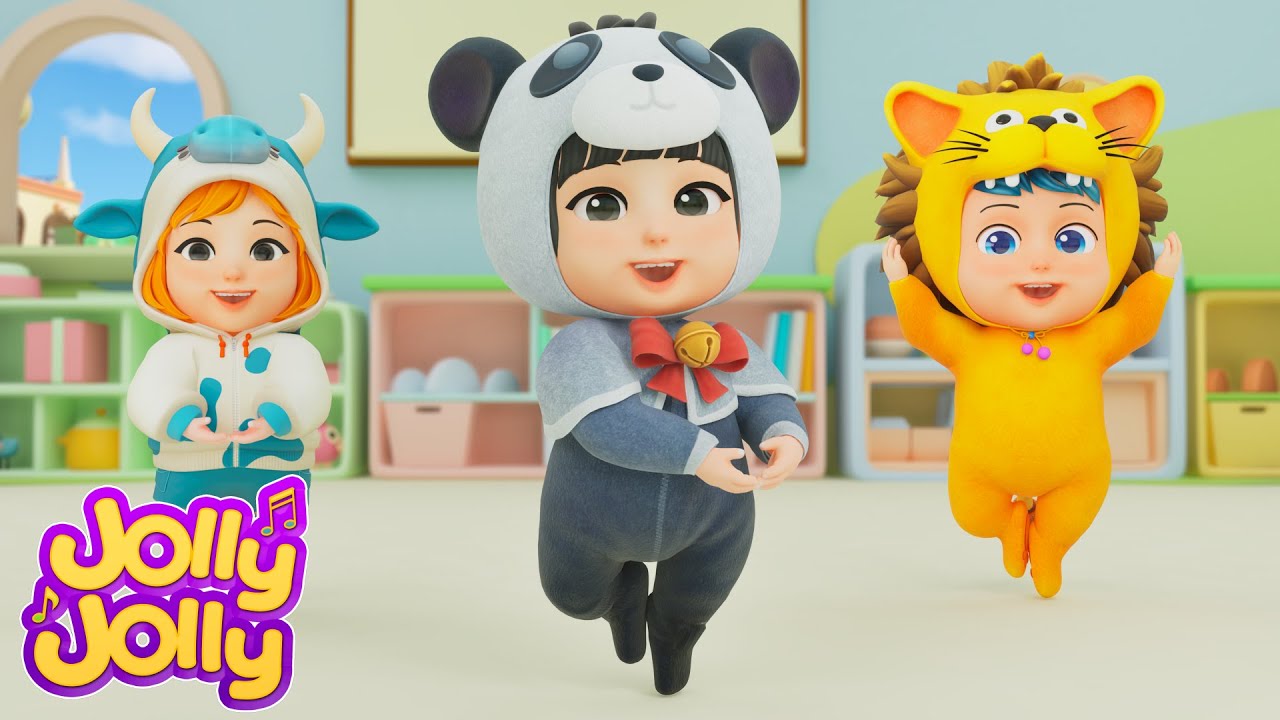 Looby Loo, Wheels On The Bus — танцуй, двигайся и пой вместе! | Jolly Jolly - Детские песни