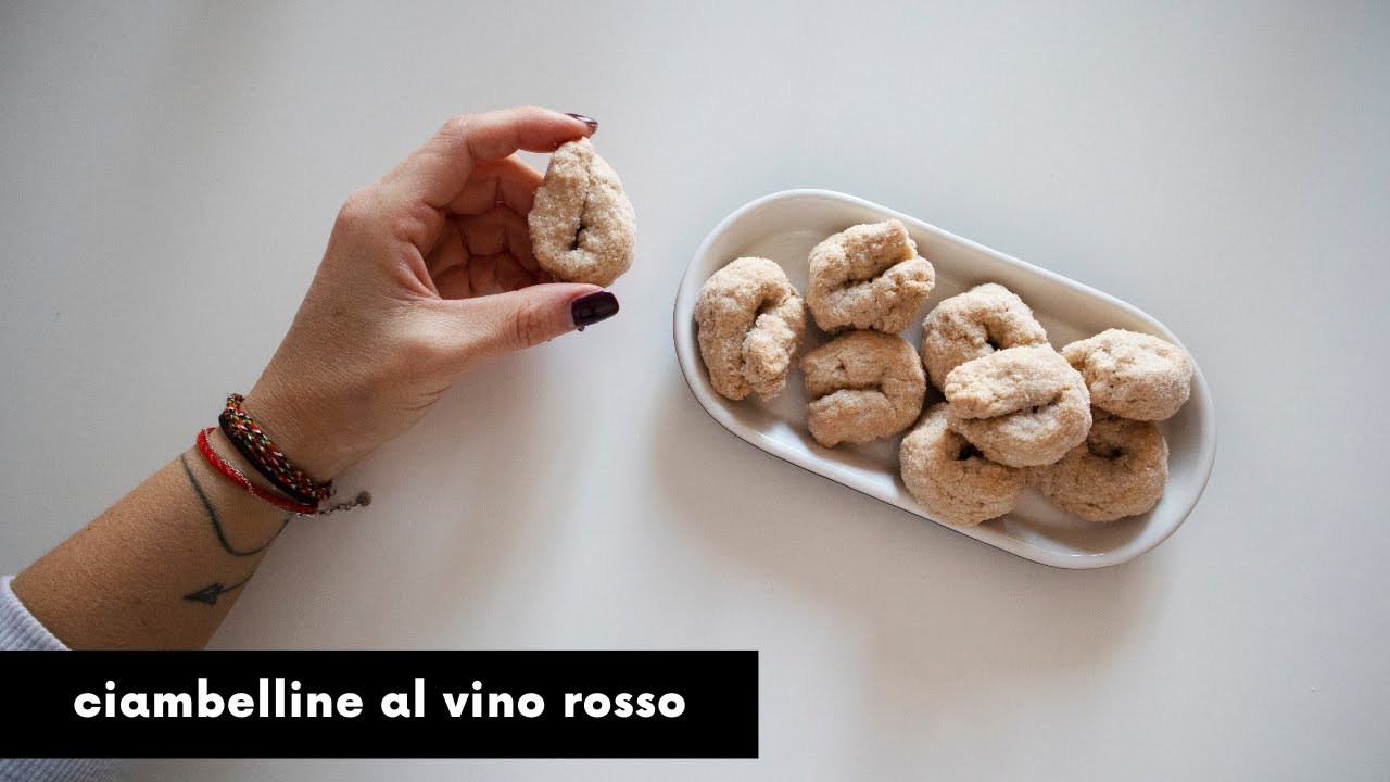 Ciambelline al vino rosso