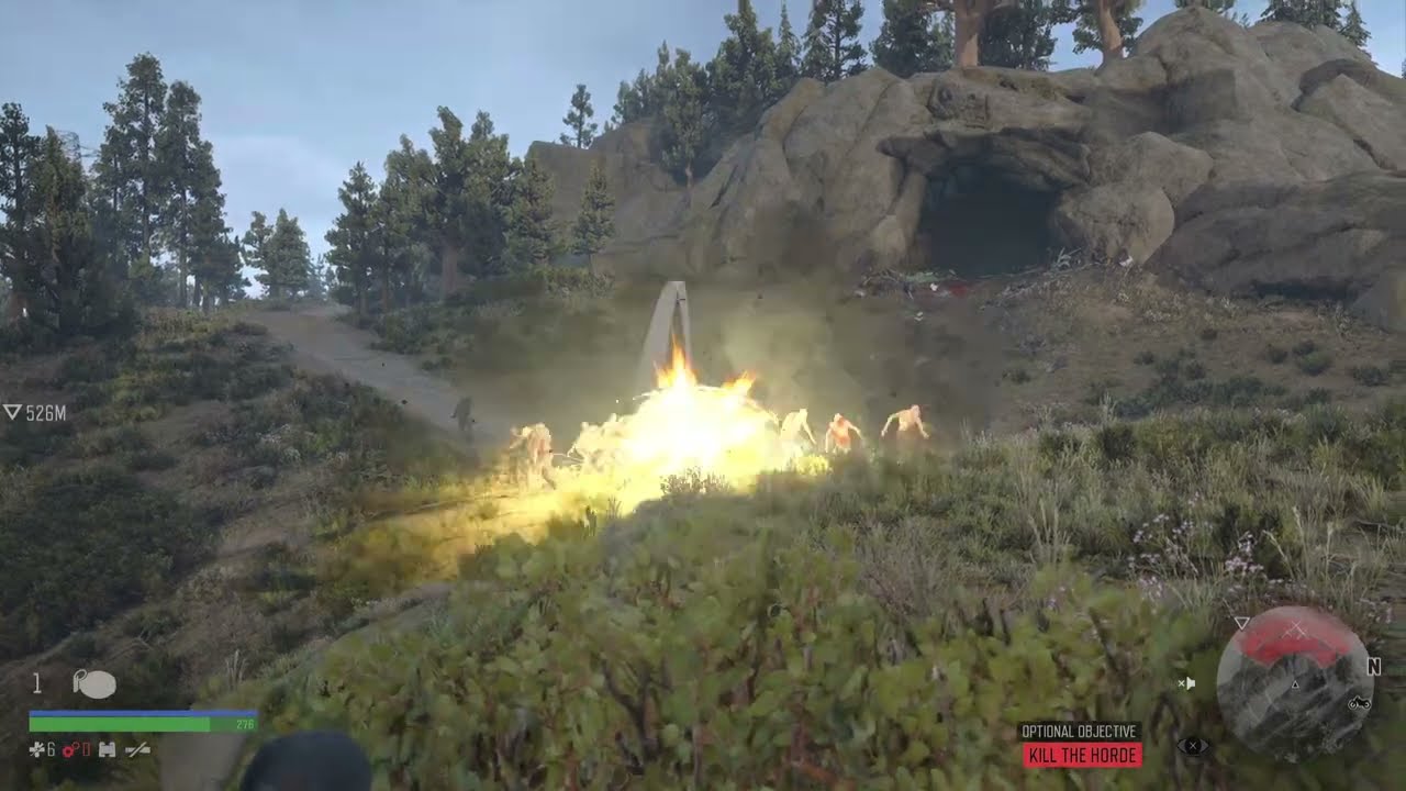 DAYS GONE Rum Rye Gulch Horde - Grenade Destruction