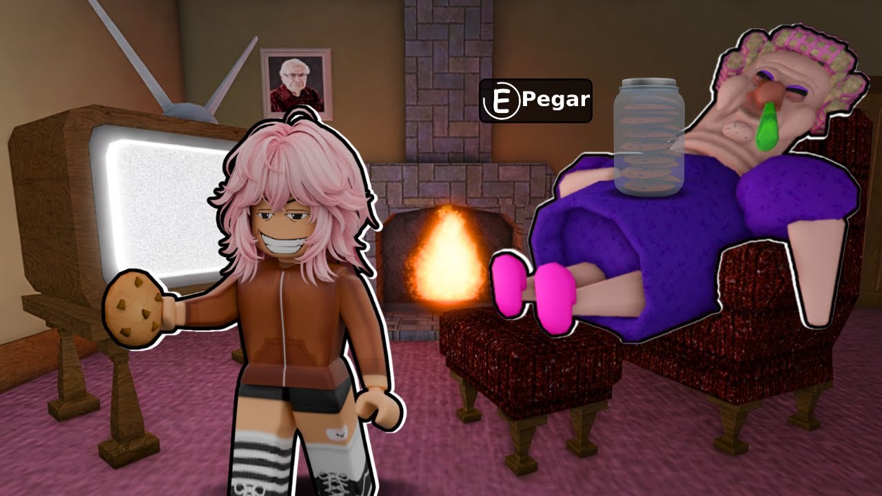 ENTREI ESCONDIDA NA CASA DA VOVÓ MALVADA NO ROBLOX 😳🍪 (Grumpy Gran)