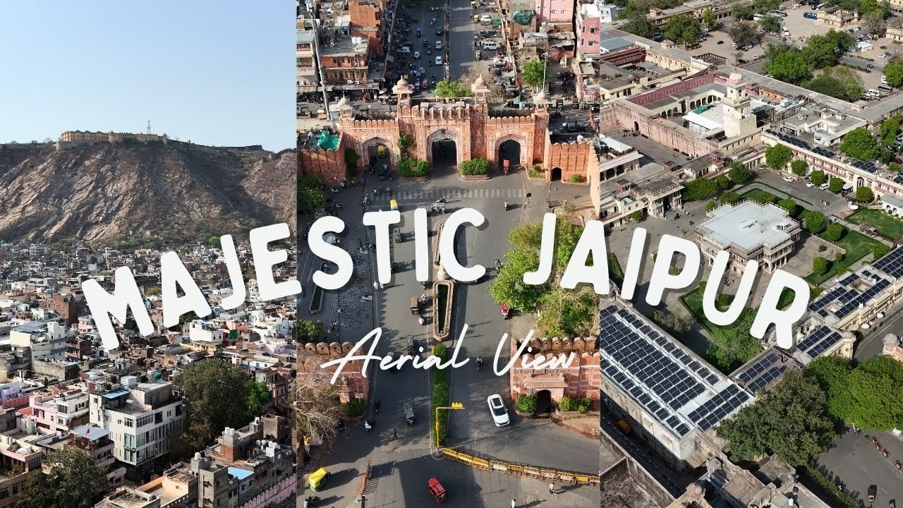 Aerial Drone Footage of Jaipur - The Pink City | Stunning Views from Above