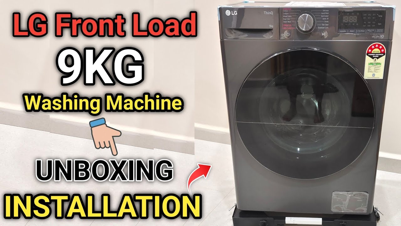 LG 9Kg 5 Star (FHP1209Z5M) AI Front Load Fully Automatic (Inbuilt Heater) Inverter Washing Machine