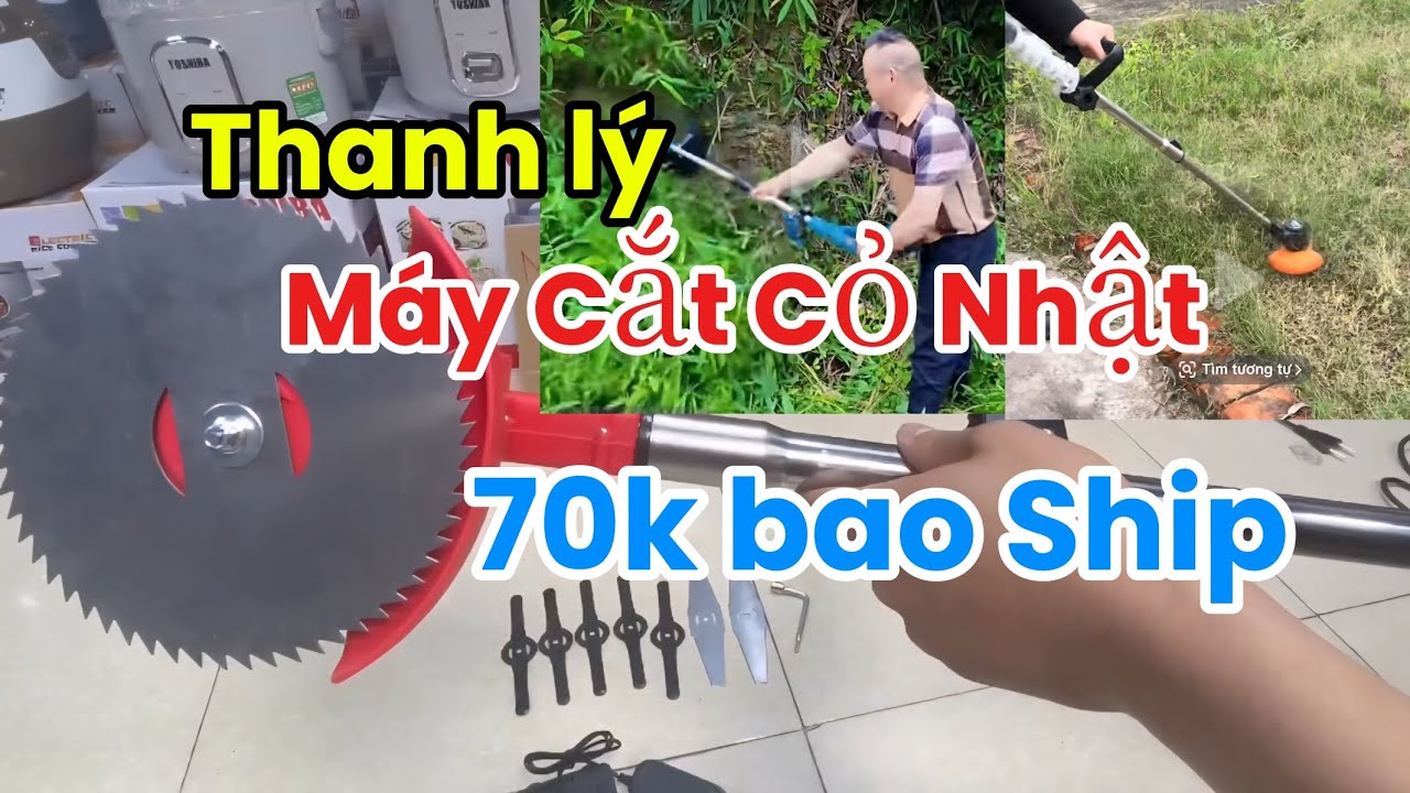 Thanh Lý Máy Cắt Cắt Cỏ Giá Rẻ,Sử Dụng Pin Và Tặng Kèm 8 Lưỡi Cắt