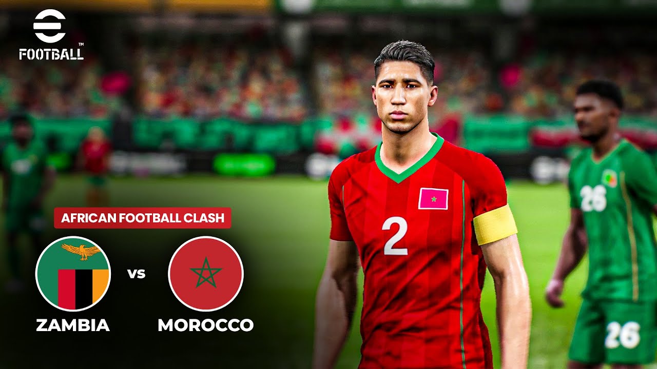 African Football Clash 🌍 Morocco vs Zambia  | eFootball PC Gameplay
