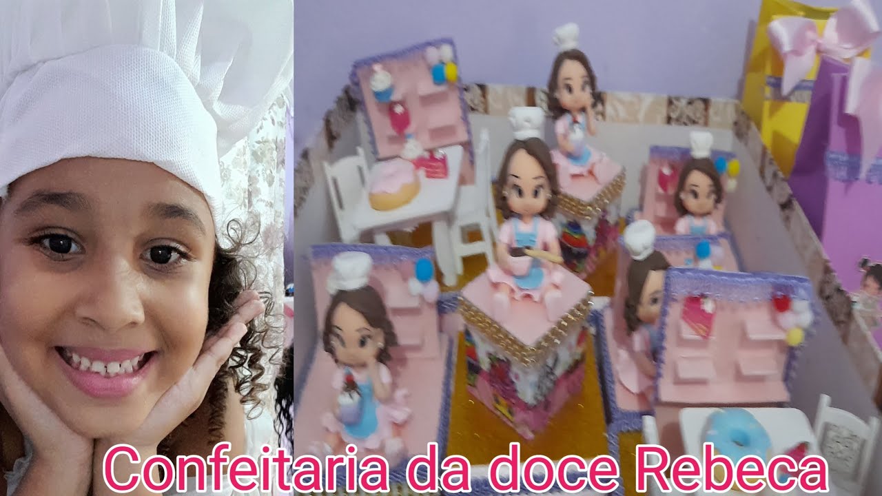 Preparativos festa confeitaria / doceria / festa 5 anos da Rebeca confeitaria.