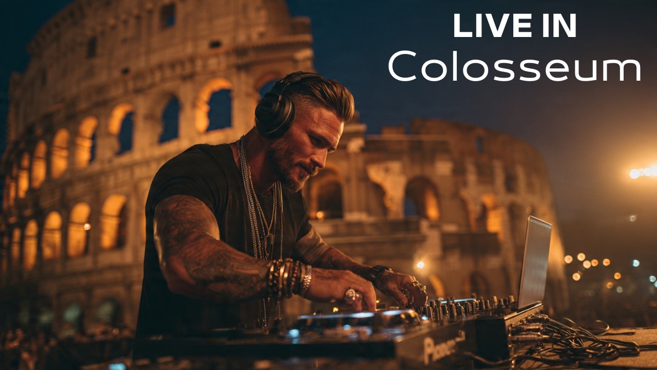 Deep House Mix - Live In - Colosseum - Rome - Italy 🇮🇹 4K