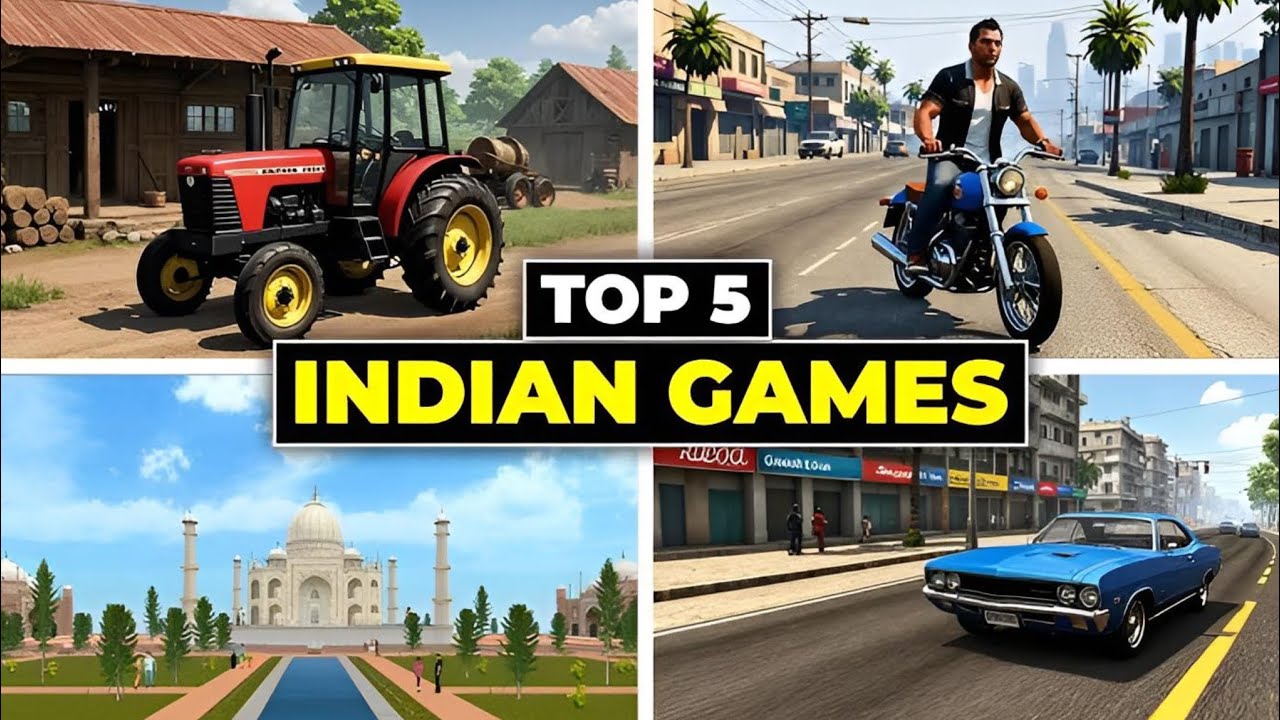 🇮🇳 TOP 5 INDIAN GAMES FOR ANDROID ! HIGH GRAPHIC OPEN WORLD GAME ANDROID 2025