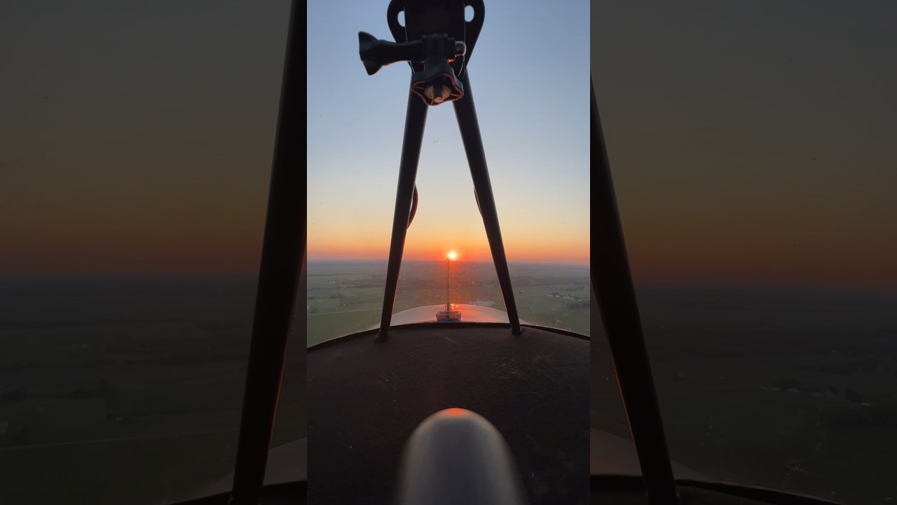 Sunset Flying In A Taylorcraft 