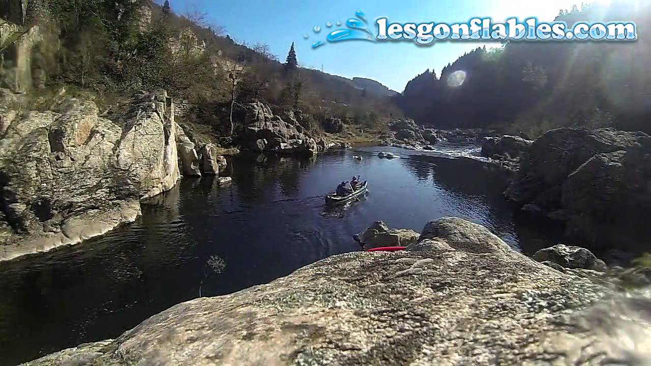 Test canoe gonflable Scout Gumotex en Ardèche