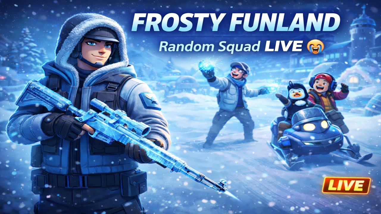 Random Squad + Frosty Funland ❄️🔥 | BGMI LIVE