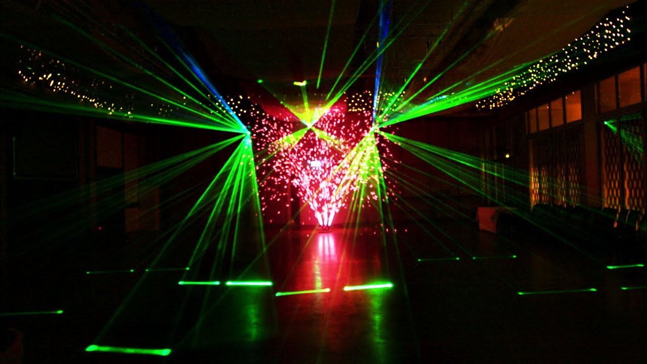Laser  und Pyroshow Bridal Teatime 2017 Sichtwerk