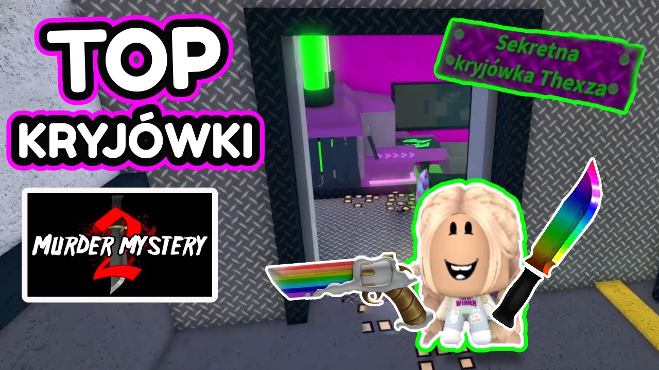 🏡 KRYJÓWKI W MURDER MYSTERY 2! Gdzie się schować?