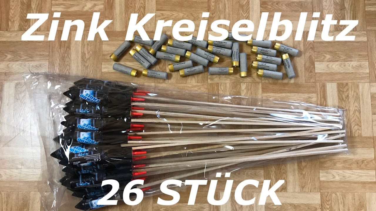 Zink Kreiselblitz Raketen - 26 STÜCK - MASSENSTART - 10.000 Abo Special