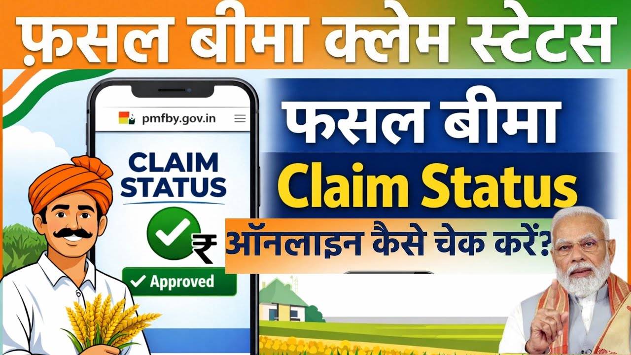 PM Fasal Bima Yojana Claim Status 2026 Kaise Check Kare | PMFBY Claim Status Online, fasal bima
