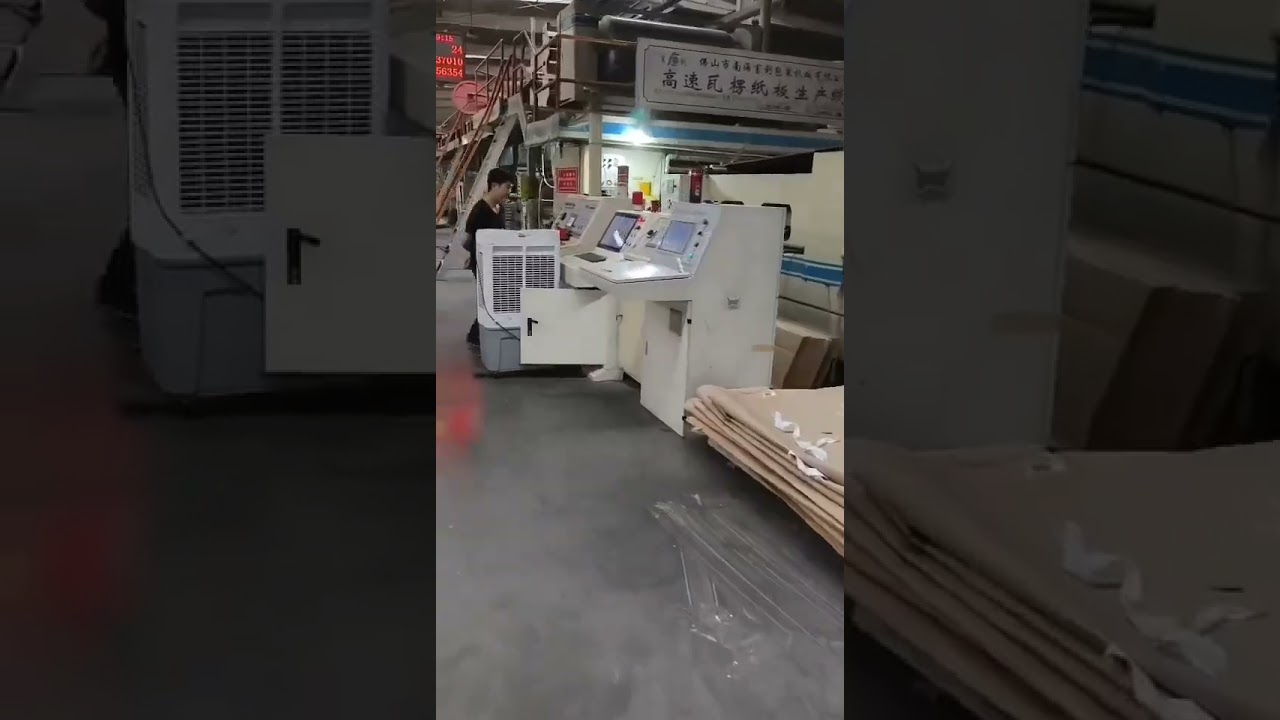 Second hand used corrugated fluted paper board for box case production line machine equipment
