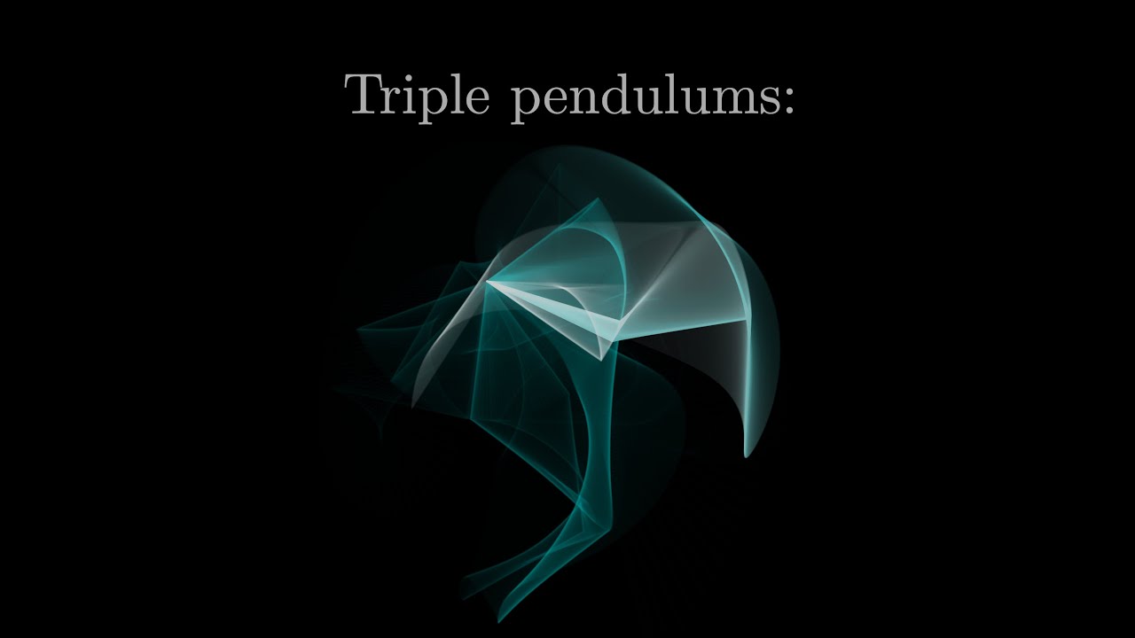 Triple pendulum chaos