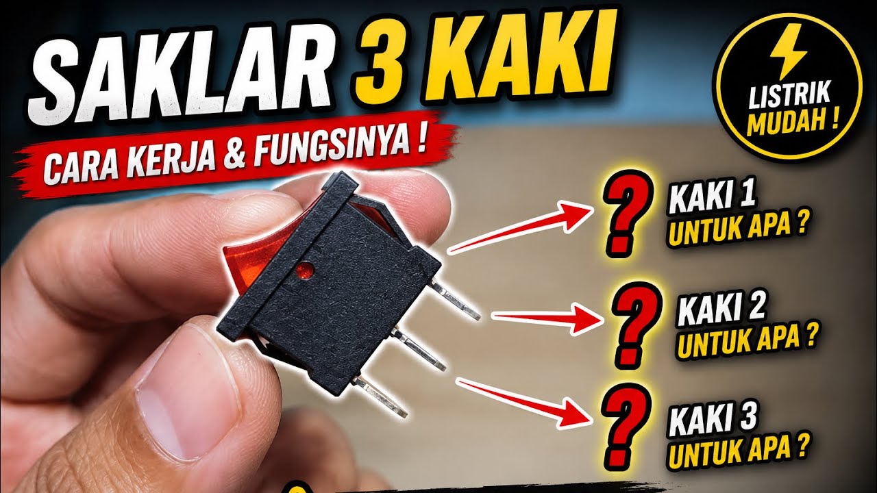 cara pasang saklar 3 kaki
