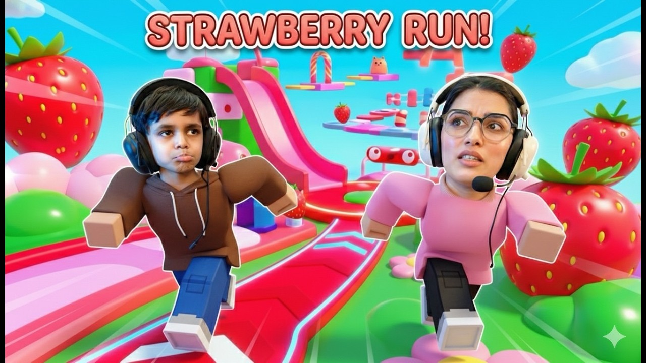 Kanha Gir Gaya Strawberry Obby Se 🍓 Neetu Ka Epic Reaction 😂