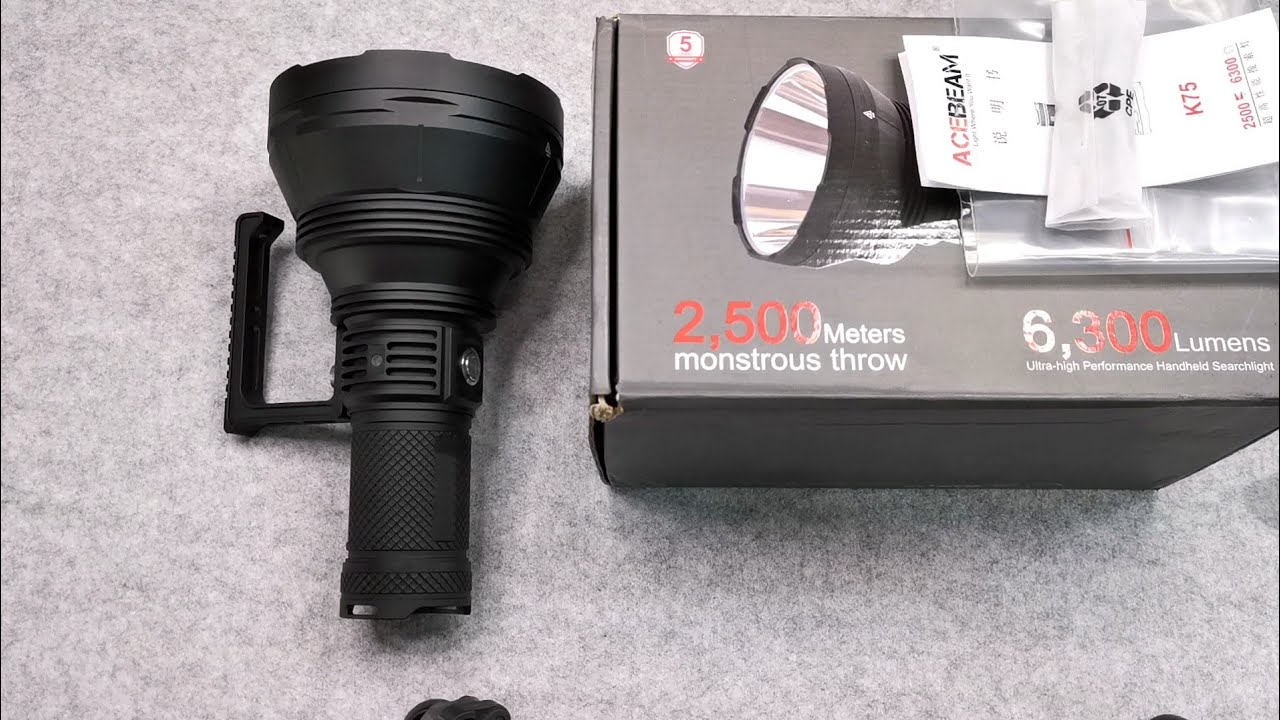 Part 1 - Acebeam K75, SBT90.2 6300lm, 2500m