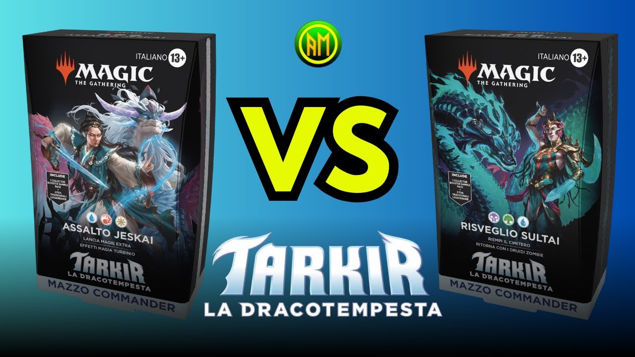 Sfida Commander Tarkir▶️Assalto Jeskai🔵🔴⚪ VS Risveglio Sultai⚫🟢🔵[MTG ITALIA🇮🇹]