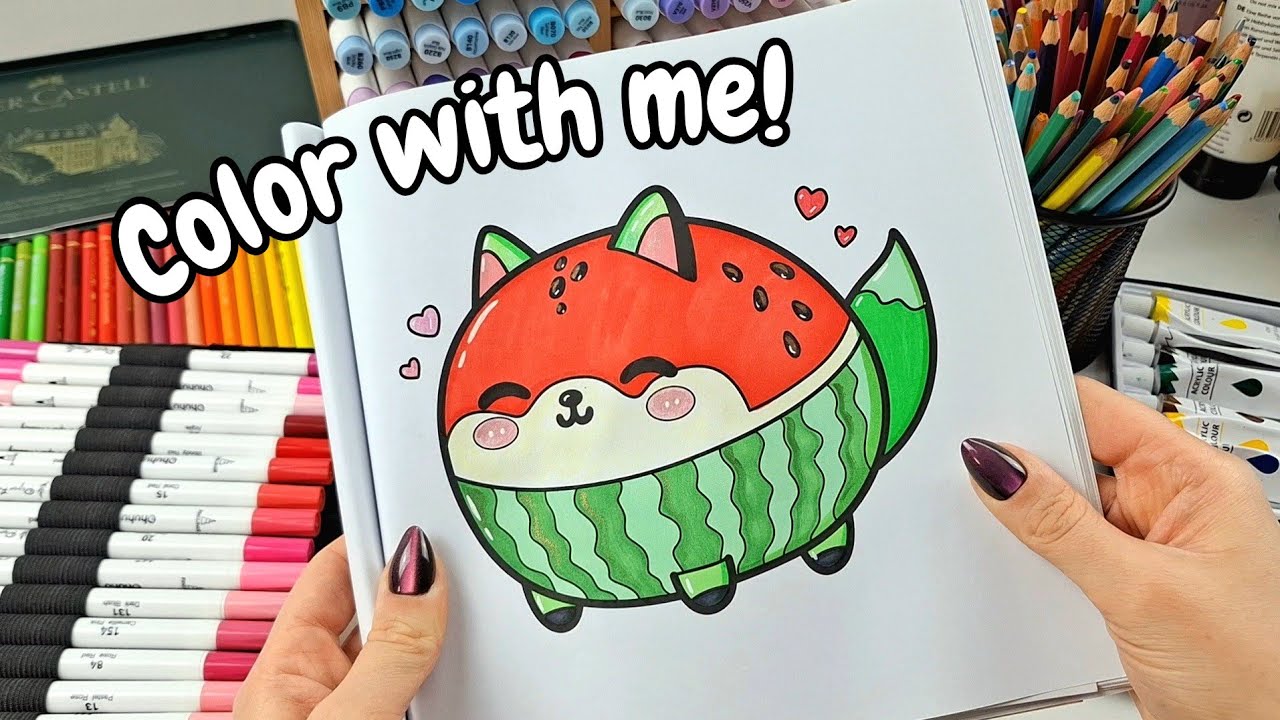Coloring ASMR🍉 Animals Cute & Funny 2
