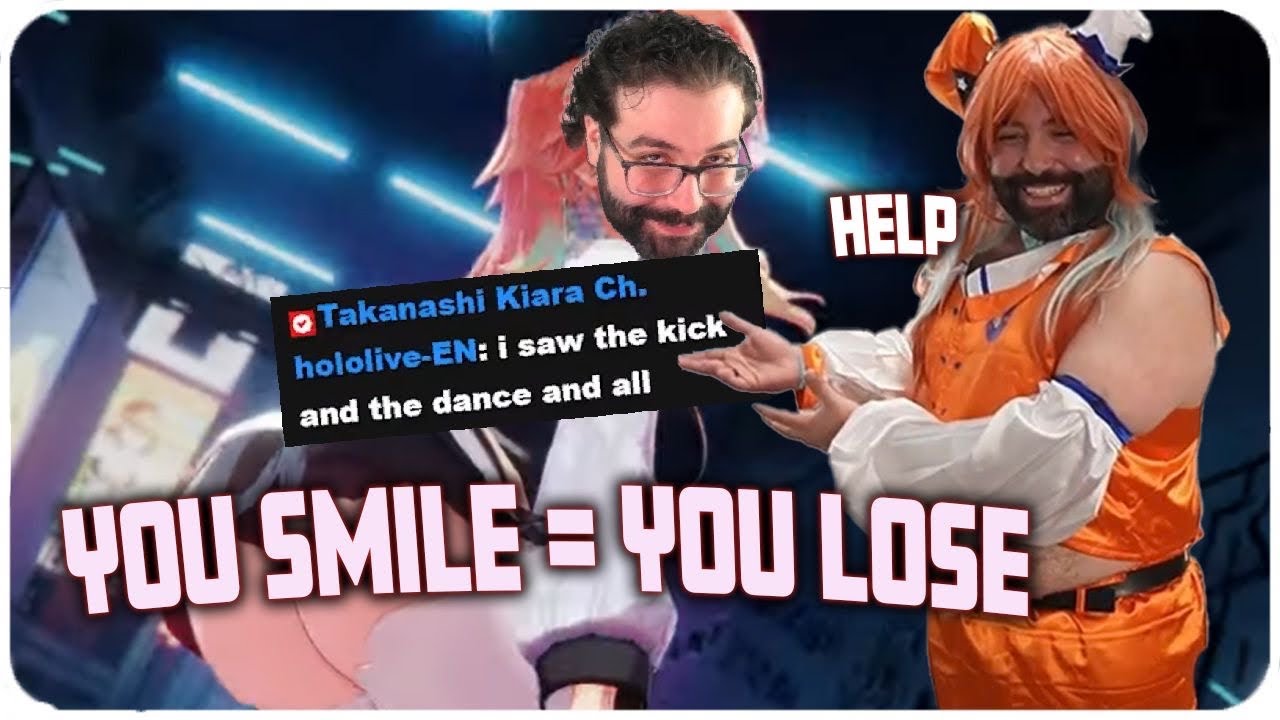Пытаюсь не улыбаться, смотря клипы Vtuber, пока делаю косплей на Таканаши Киару
