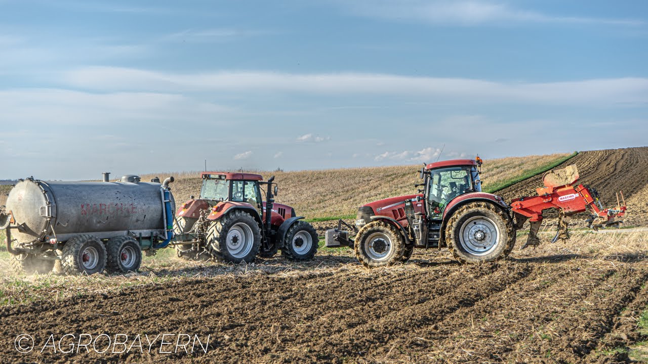 [Lohnunternehmen Rippl] 2× CASE IH - Spreading liquid manure & Cultivating