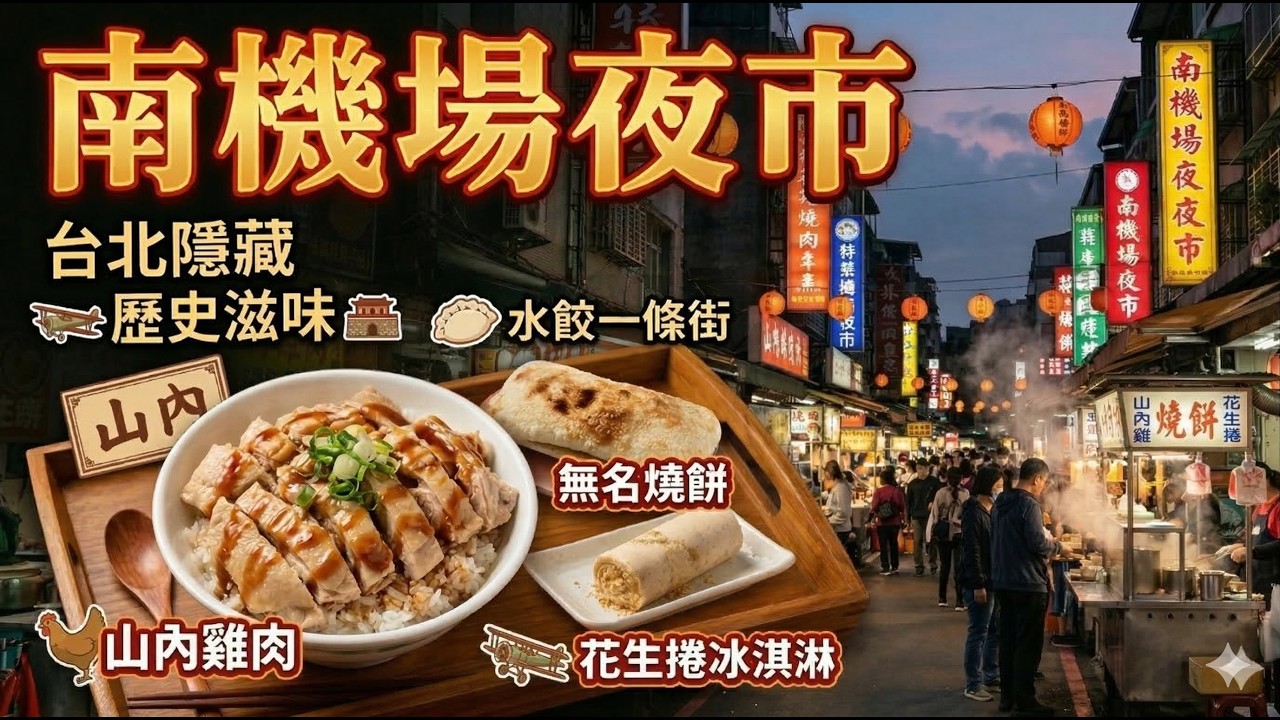 飛機跑道變身美食天堂！南機場夜市必吃神級美食與隱藏版歷史滋味 🇹🇼