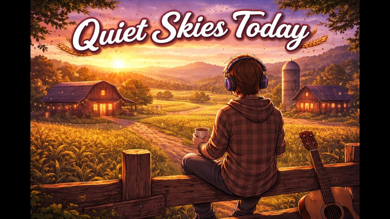 Quiet Skies Today 🌾 Country Lo-Fi Beats for Relaxation, Focus & Calm Listening