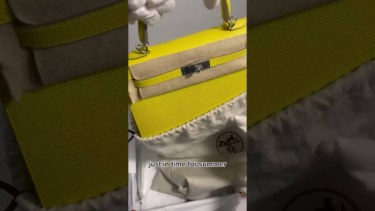 We got a HERMÈS KELLY 25 😭🍋UNBOXING 