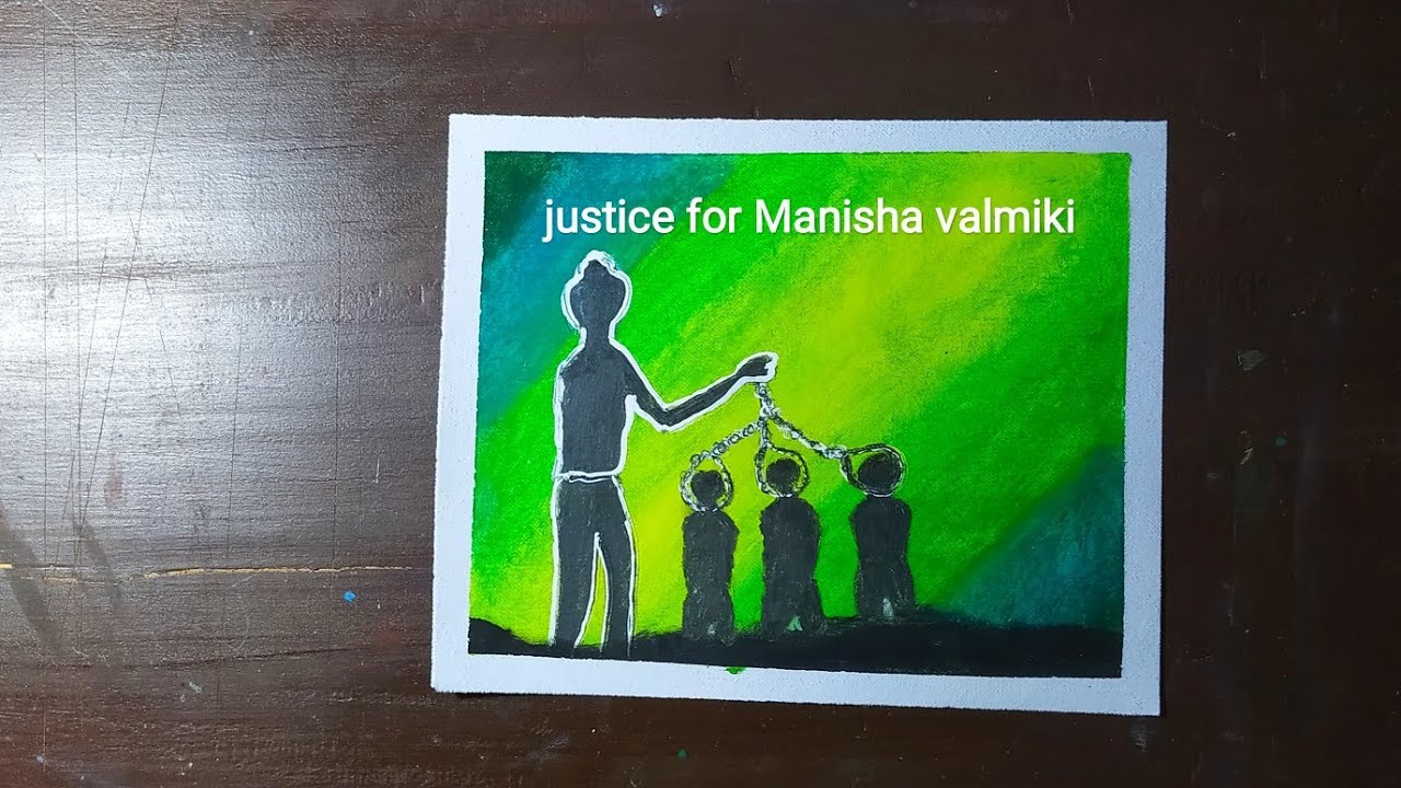 Justice for Manisha valmiki // stop crime against women  // Oil pastel drawing