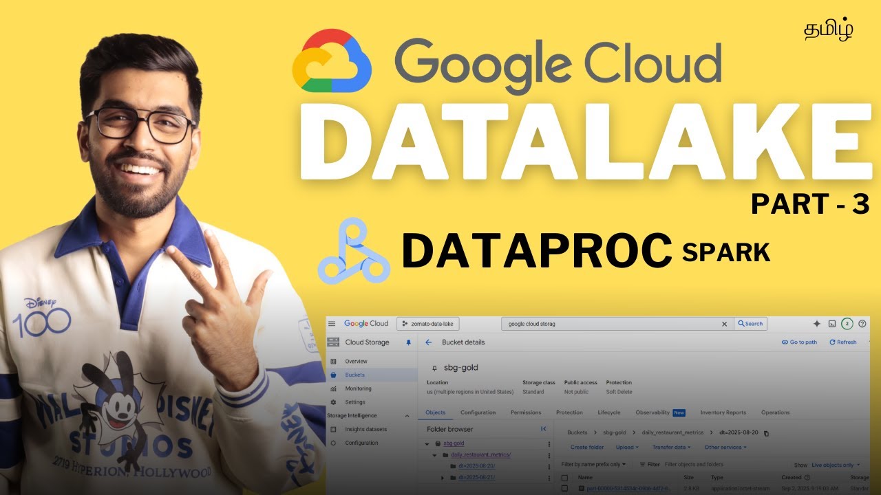 𝐃𝐚𝐭𝐚 𝐋𝐚𝐤𝐞 𝐨𝐧 𝐆𝐂𝐏 (𝐏𝐚𝐫𝐭 𝟑) &ndash; ETL with PySpark on Dataproc Serverless Batch in Tamil
