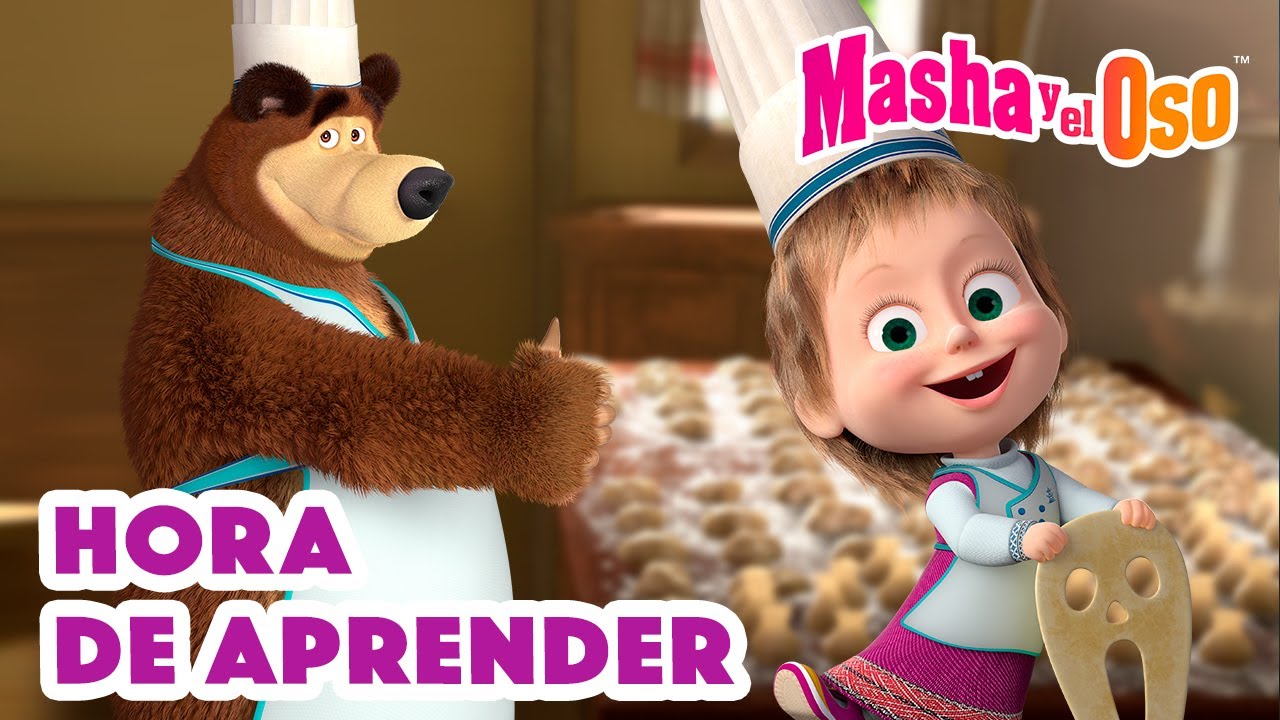 Masha y el Oso Castellano 🐻👧 Hora de aprender 🎒👩‍🏫 Colección de dibujos animados