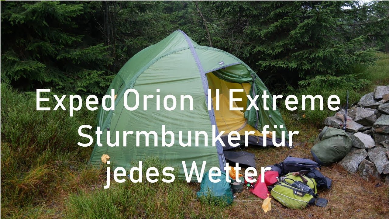 Exped Orion II Extreme Sturmbunker für jedes Wetter