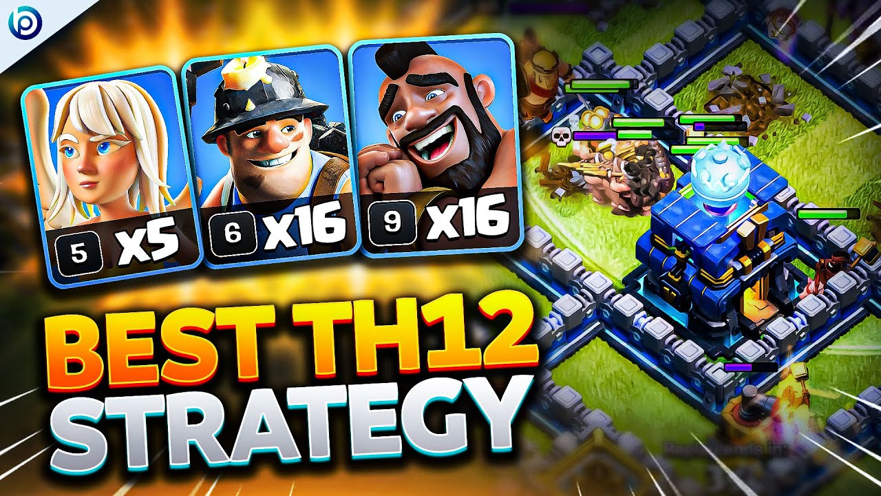Queen Charge HYBRID at TH12 is SIMPLE and BROKEN | Easiest Town Hall 12 Attack Strategy CoC