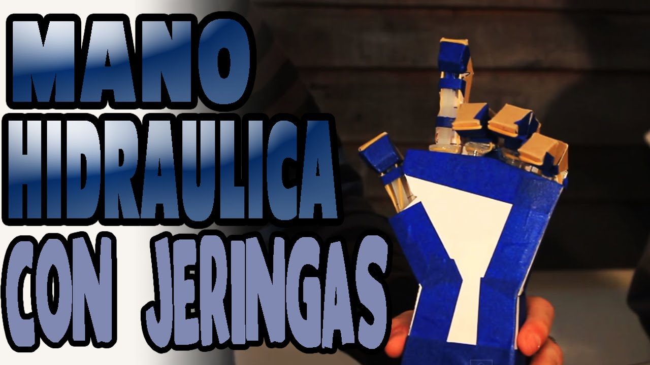 Como hacer una mano hidráulica con jeringas - Hydraulic hand winth syringes