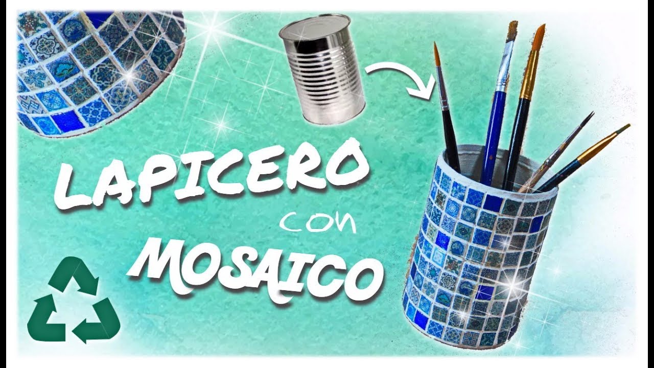 LAPICERO CON MOSAICO para la vuelta al cole | paso a paso