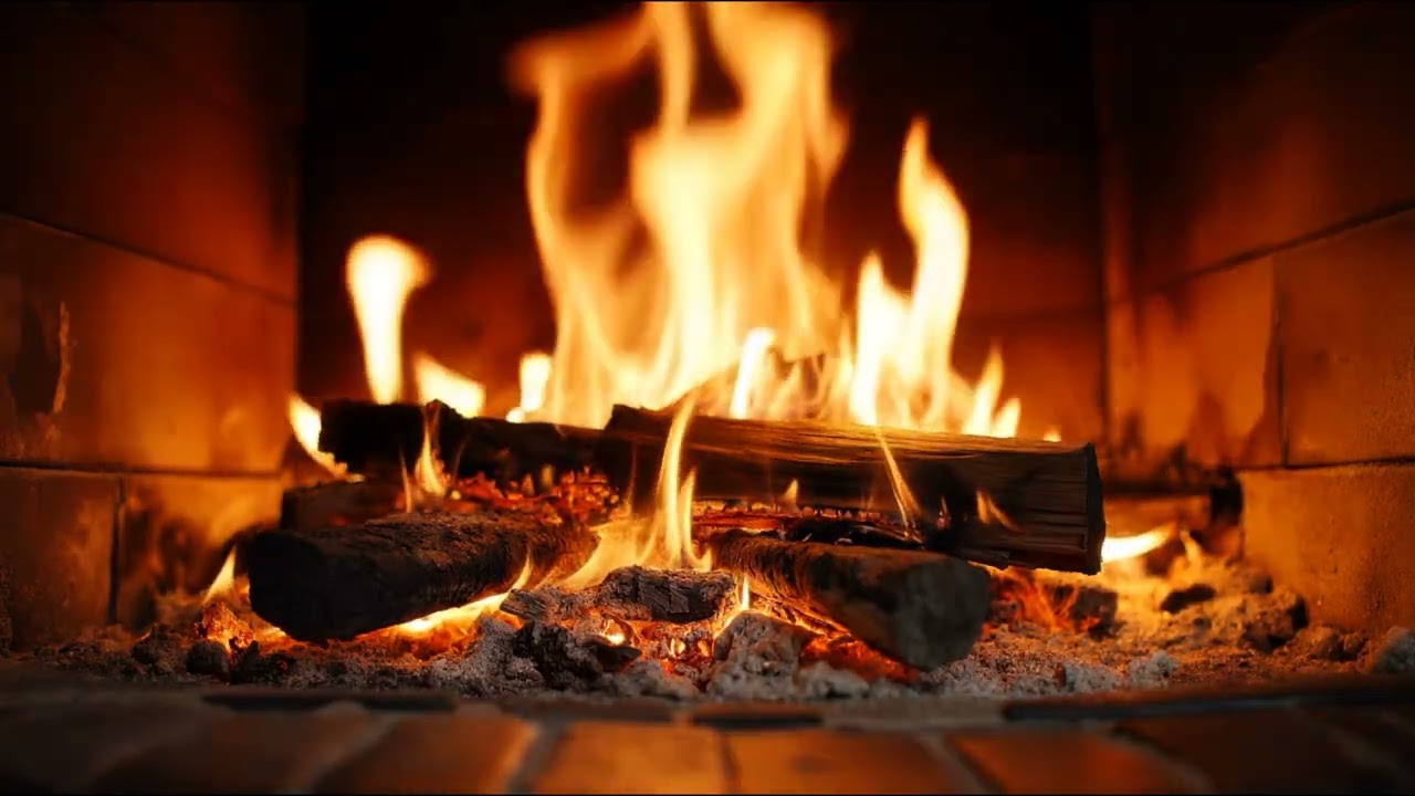 Fireplace Sounds 🔥 3 Hours of Crackling Fire