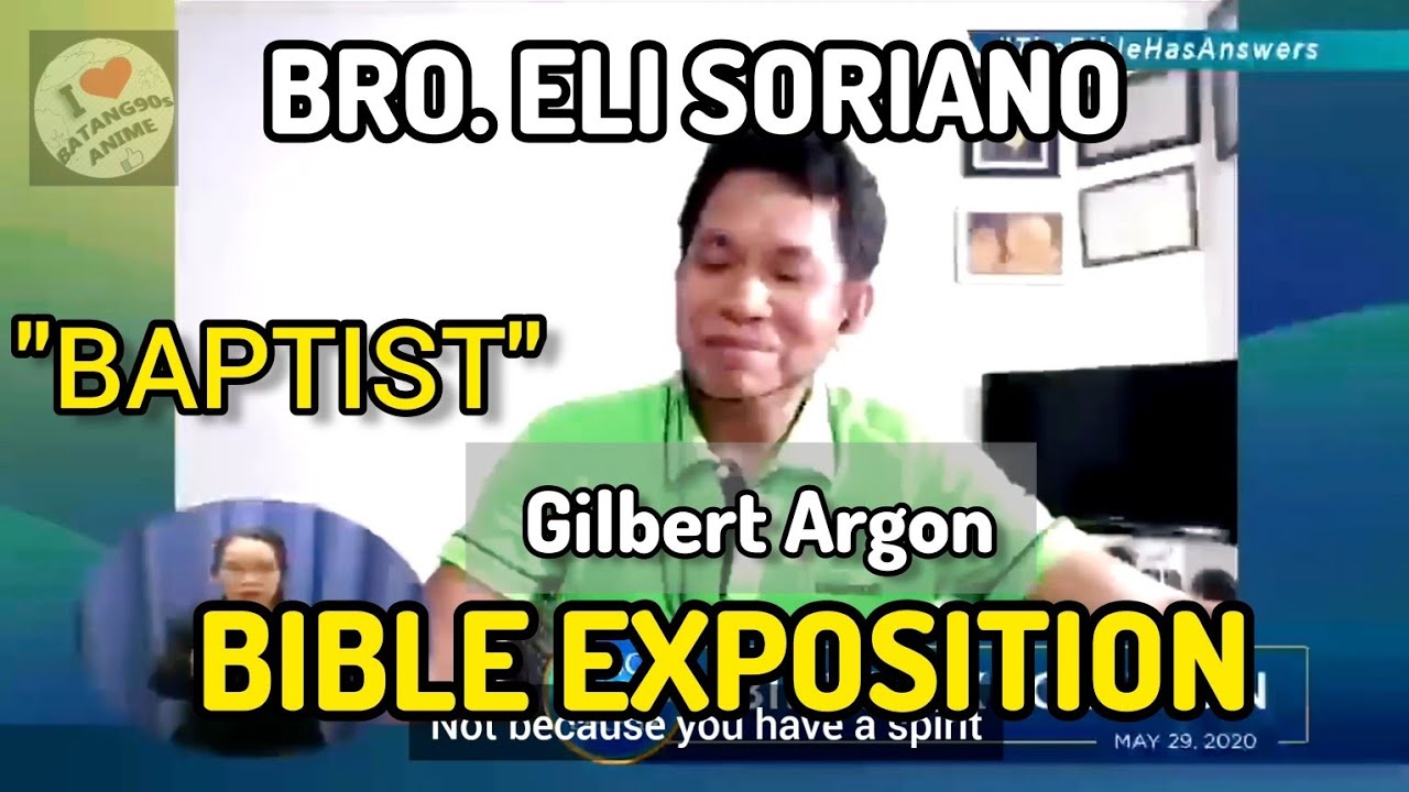 Bro. Eli Soriano and Baptist Gilbert Agron BIBLE EXPOSITION