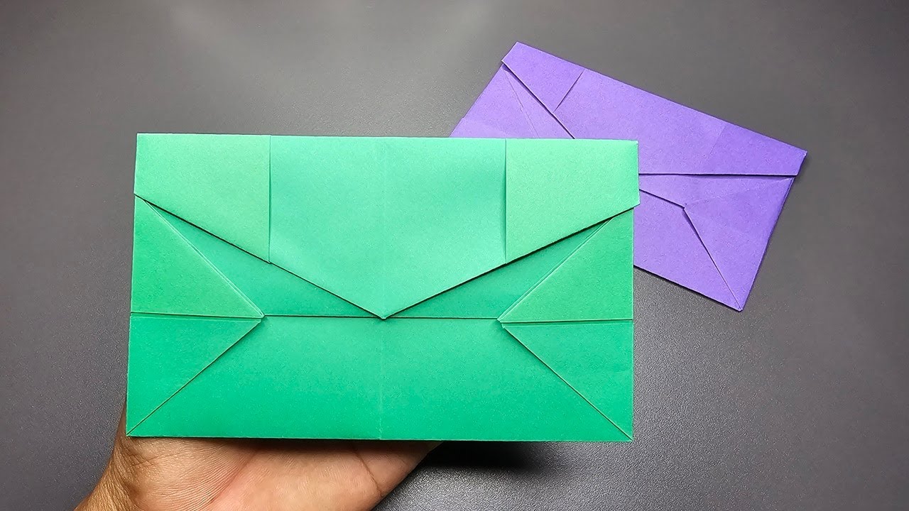 Как легко сделать бумажный конверт | Очень простой конверт | BTB Paper