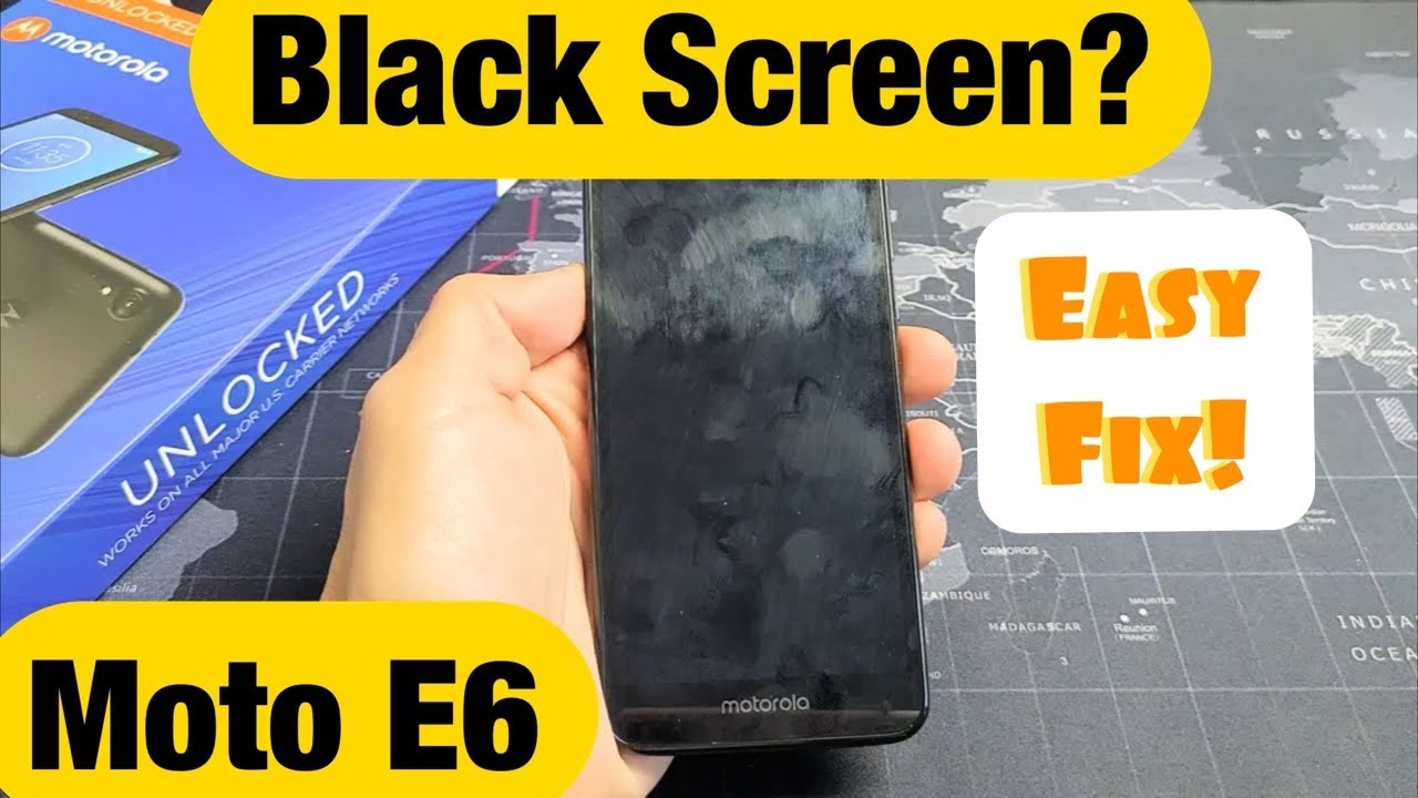 Moto E6: Black Screen? Display Won't Turn On? FIXED!