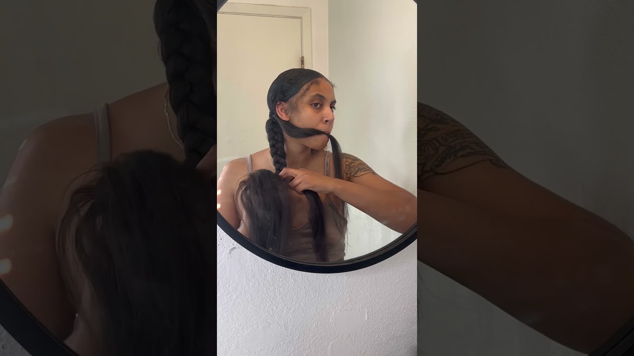 Braided Ponytail Tutorial | Two Braids
